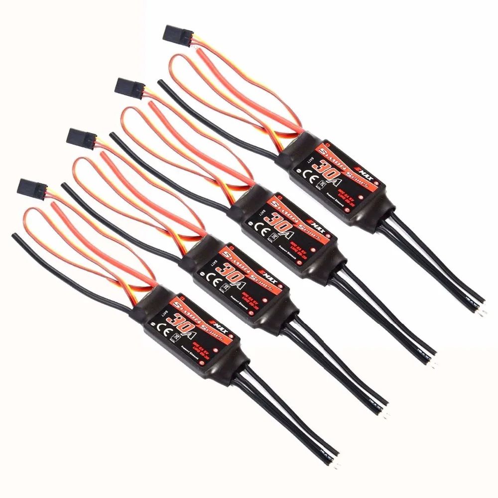 4 шт. Emax Simonk 30A Бесщеточный Регулятор скорости ESC 2 3S BEC 2A 5V для F450 F550 S500 X525