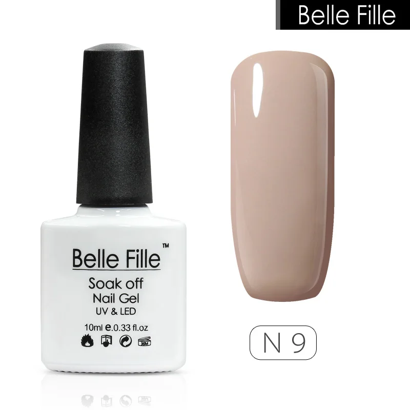 Belle Fille Hotsale телесные Цвета УФ гель для ногтей Замачивание от замачивания