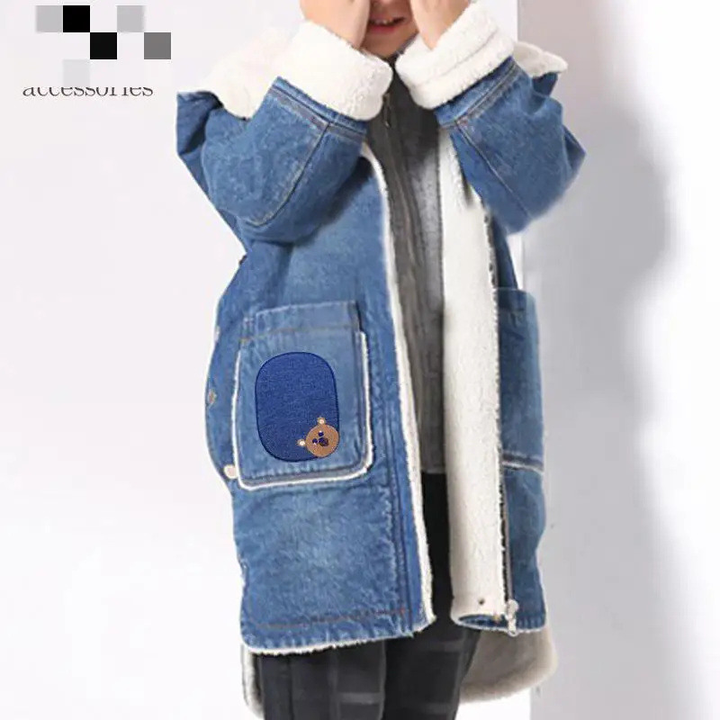 Вышивальная куртка утюжок на патчи для одежды вышивка ремонт вставки-дыры