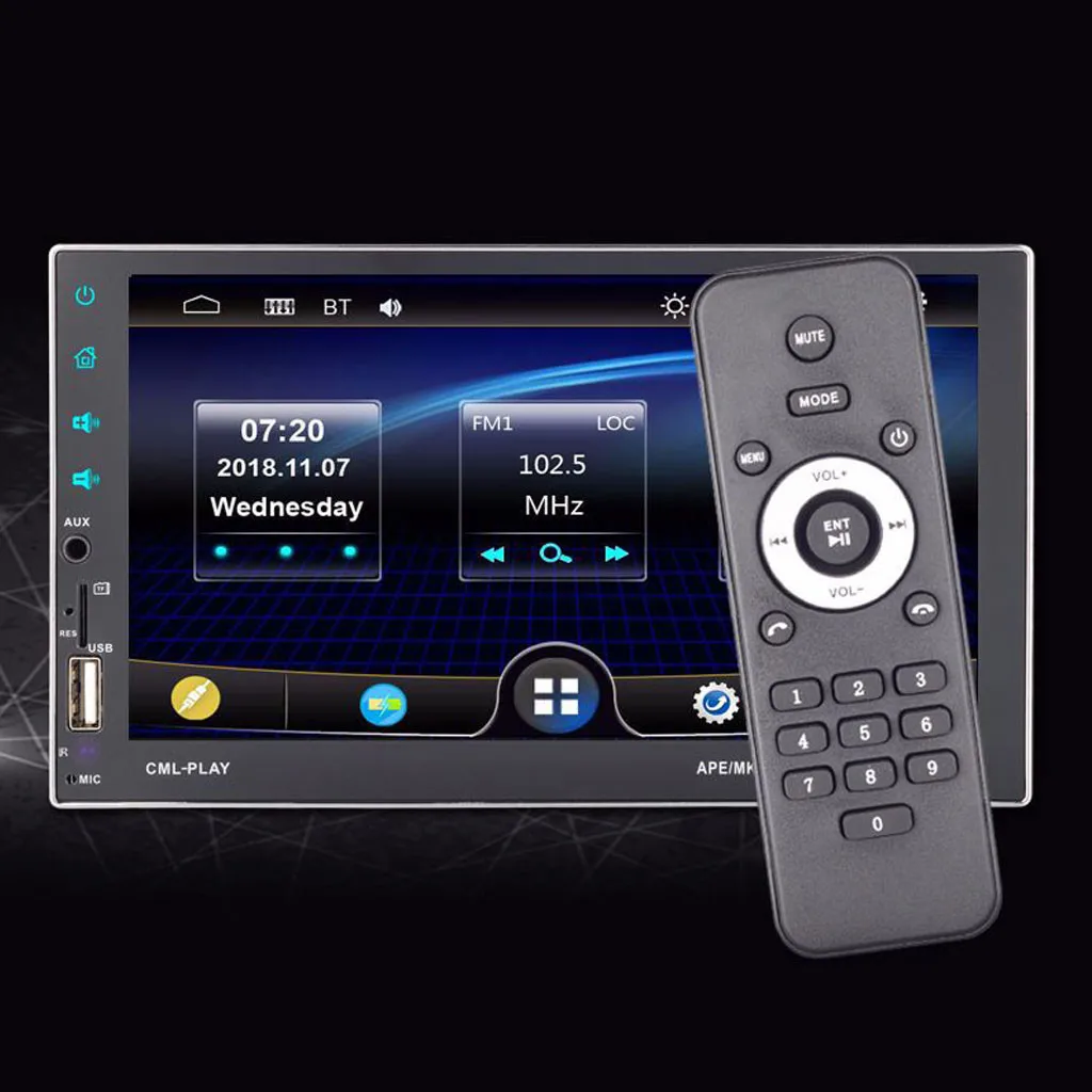 OMESHIN автомобильный MP4 MP5 мультимедийный плеер 2 Din mp5 выдвижной dvd Bluetooth стерео экран