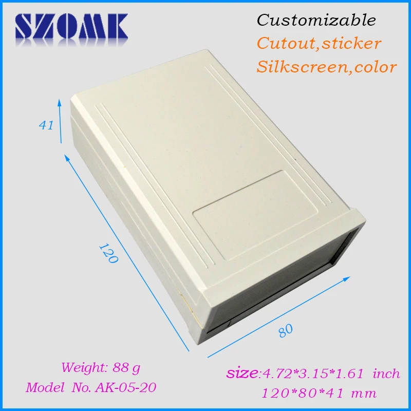 Распределительная коробка для электроники pcb пластиковый корпус (1 шт.) 120*80*41 мм