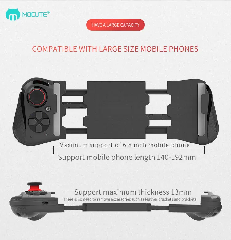 Новый беспроводной Bluetooth геймпад Mocute 058 игровой контроллер телескопический