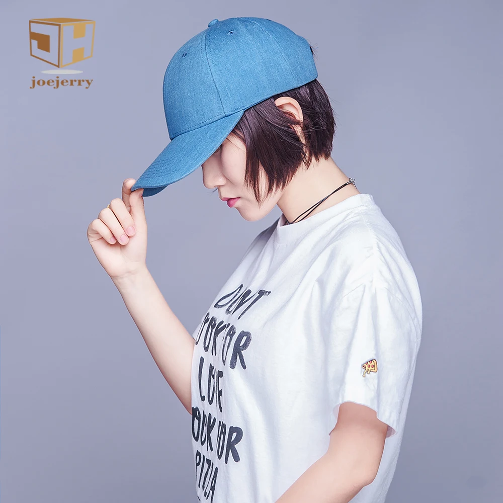 Мужская бейсболка JOEJERRY синяя с длинным козырьком