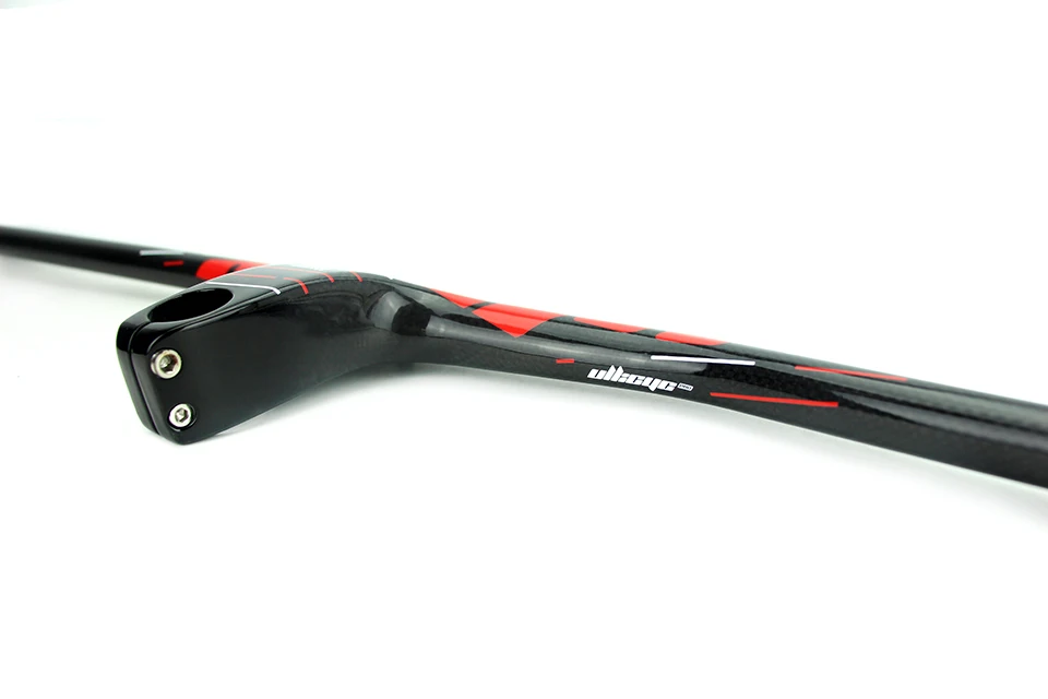ULLICYC Manillar Carbono MTB велосипедный стояк однообразный Интегрированный руль со стволом 3 к черный глянец/матовый углеродный руль YT966