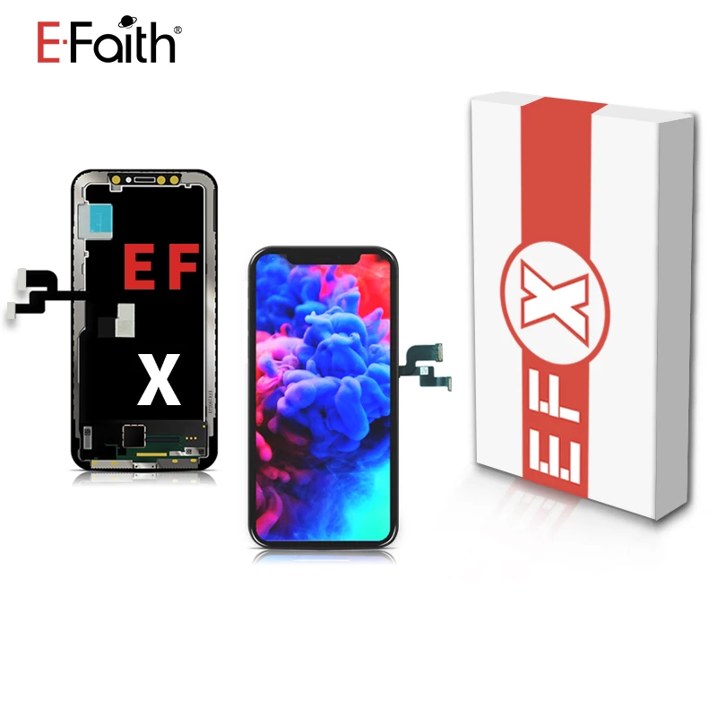 EFaith 2 шт./лот OEM GX AMOLED качество lcd или дисплей для iPhone X OLED кодирующий преобразователь сенсорного экрана в сборе DHL