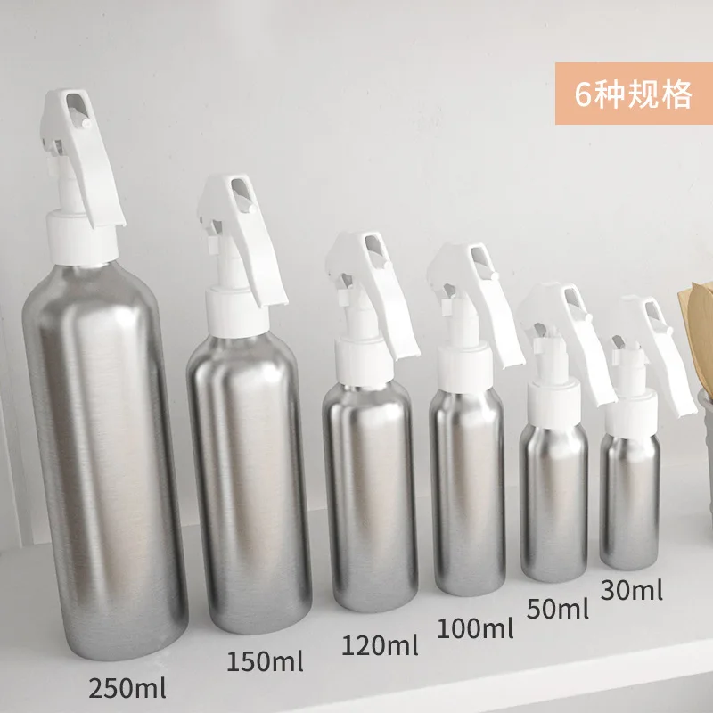Многоразовая Бутылка из алюминия для мышей 30/50/100/120/150/250 мл SprayBottle алюминиевая