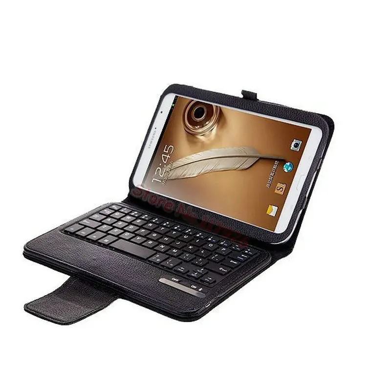 

Wireless Bluetooth 3.0 Removalbe Keyboard PU Leather Case For Samsung Galaxy Note 8.0 N5100 New free shipping