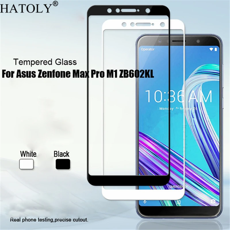 Стекло защитное HATOLY для ASUS ZenFone Max Pro M1 9H 2 шт.|Защитные стёкла и плёнки телефонов| |