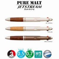 japan uni msxe3 1005 07 ballpoint pen pure malt uni century oak three function pen for office school business