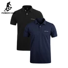 Мужская рубашка-поло Pionner Camp, однотонная летняя рубашка-поло с коротким рукавом, темно-синего и черного цвета, 2 шт. в упаковке