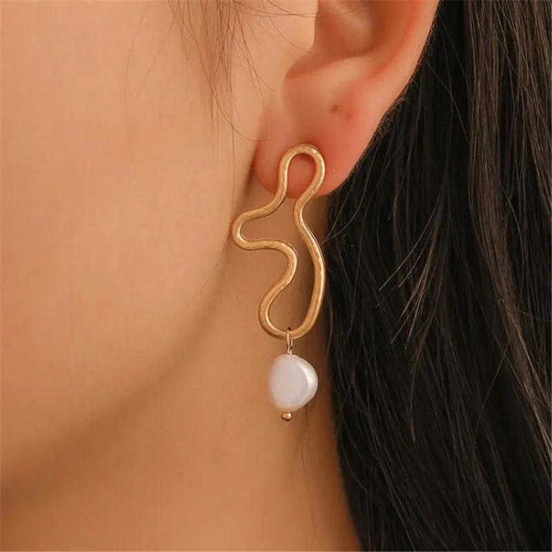 2019 новые модные жемчужные серьги-Крючки для ушей крошечные циркониевые