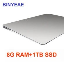 15,6 дюймовый ноутбук с 8G ram 1 ТБ SSD Игровые ноутбуки ультрабук intel j3455 четырехъядерный ноутбук 1920*1080P FHD нетбук