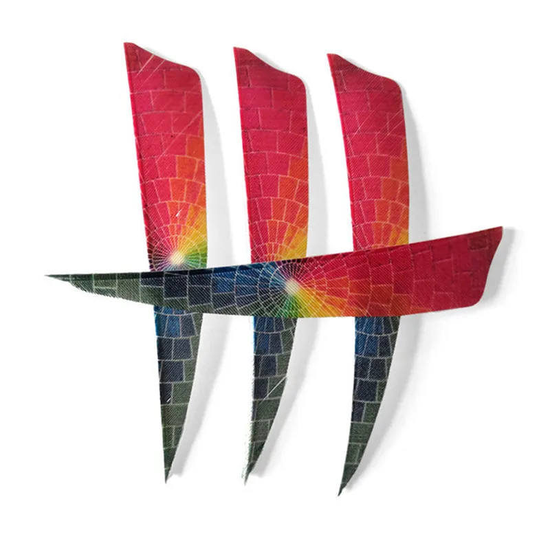 50pcs 4inch Arrow Feathers Colorful Natural Turkey Feather Right Wing Fletches Vanes For Hunting Shooting Arcehry Accessories