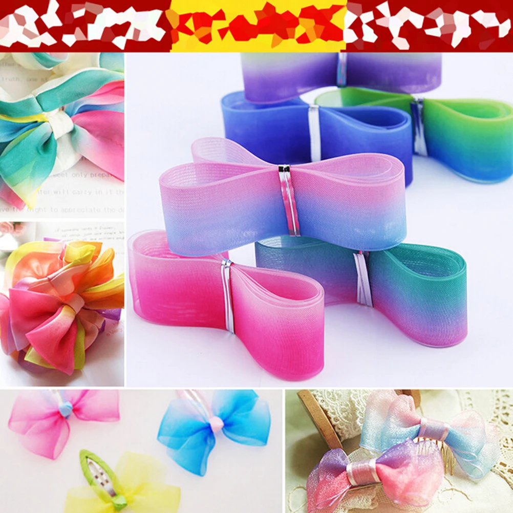 Смешанные цвета DIY упаковка подарки рождественские ленты бабочка заколки для