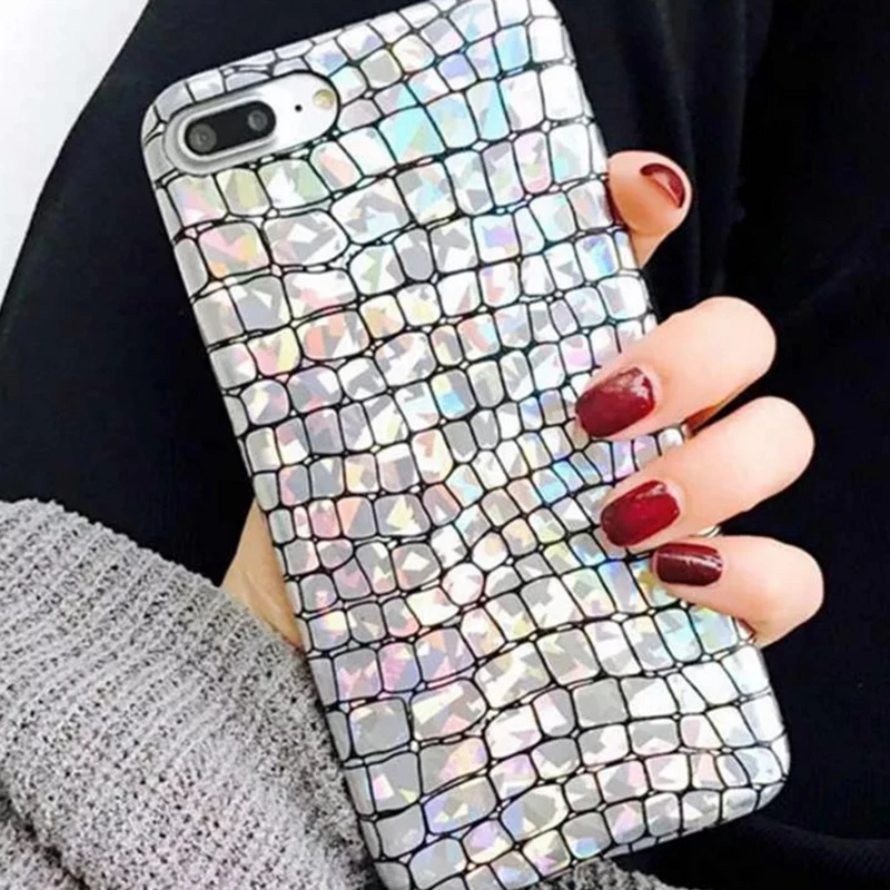 HOCAYU дешевый чехол для мобильного телефона IPhone 7 8 PLUS 6 6s X Блестящий Мягкий Прямая