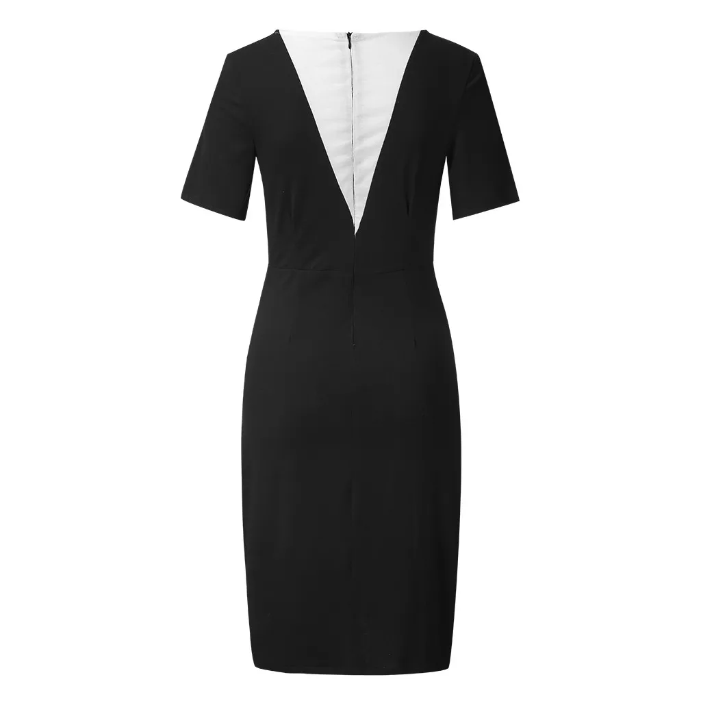 Модное летнее эластичное облегающее платье карандаш сексуальное женское для