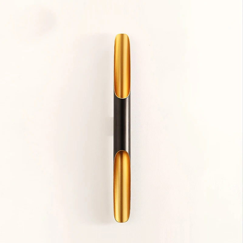 Modern wall light LED lamp up down aluminum pipe Lamps wing 1/ 2 lights black golden bar home lighting Wall Sconce WA034 | Лампы и