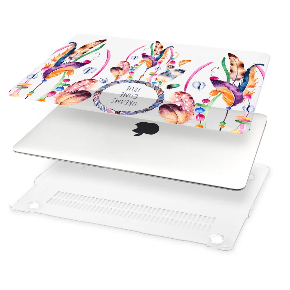 Чехол для ноутбука Gradent Green Dream Catcher для Apple Macbook Pro retina 12 13 New Air 11 13 с сенсорной панелью retina ID A1466 A1932