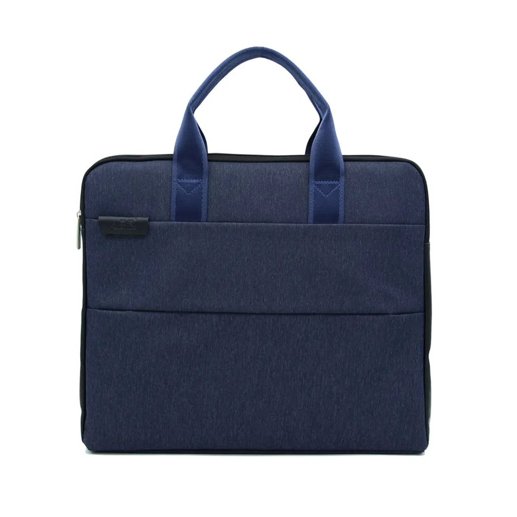 Navy Blue Coofit Повседневный портфель для ноутбука для мужчин женщин модный портфель на молнии деловая сумка для 1" ноутбук простая сумка для ноутбука - Цвет: Navy Blue