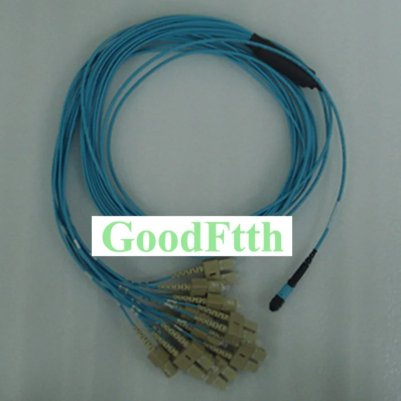 Fiber Optic Patch Cords Jumpers Female MPO-SC OM3  24 Cores GoodFtth 20-50m