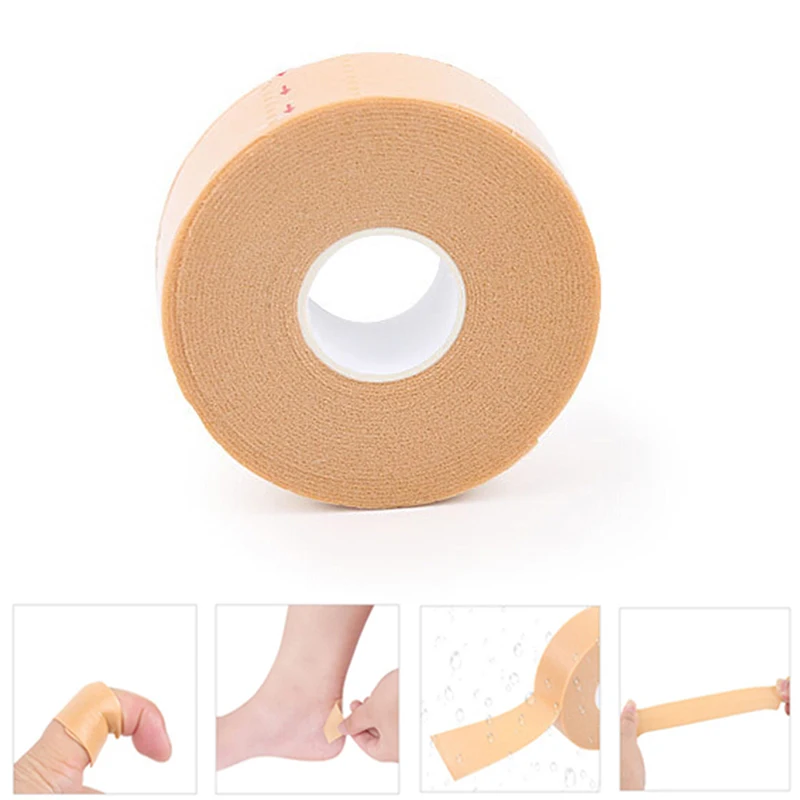

1Roll Anti-Wear Foam Heel Sticker Tape Cotton Patch Foot Care Blister Plaster Waterproof First Aid Blister Pedicure Pad Insole