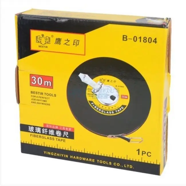 Мощная пластиковая крышка mini измерительная лента из стекловолокна 30M NO.01804
