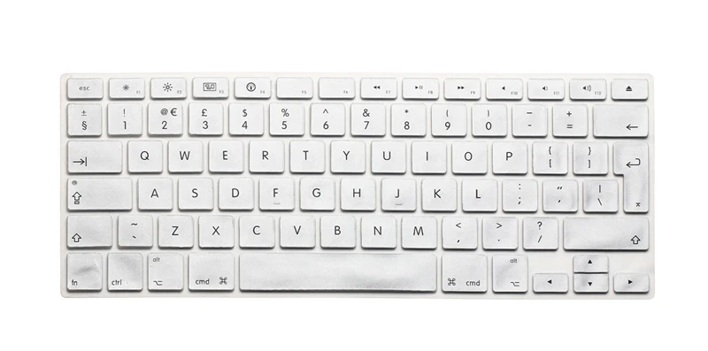 ЕС защита клавиатуры для Macbook Air 13 retina 13,3 Силиконовая Защитная пленка для клавиатуры Чехол MacbookPro 15,4 Pro 15 защита кожи - Цвет: Silver
