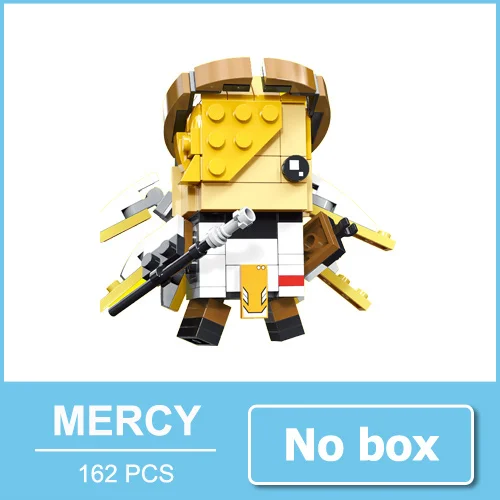 MERCY no box За просмотром Tracer Hanzo Mccree Dva игрушки экшн-фигурки блочные фигурки игра персонажи фигурки игрушка подарок для мальчика Мужчины - Цвет: MERCY no box