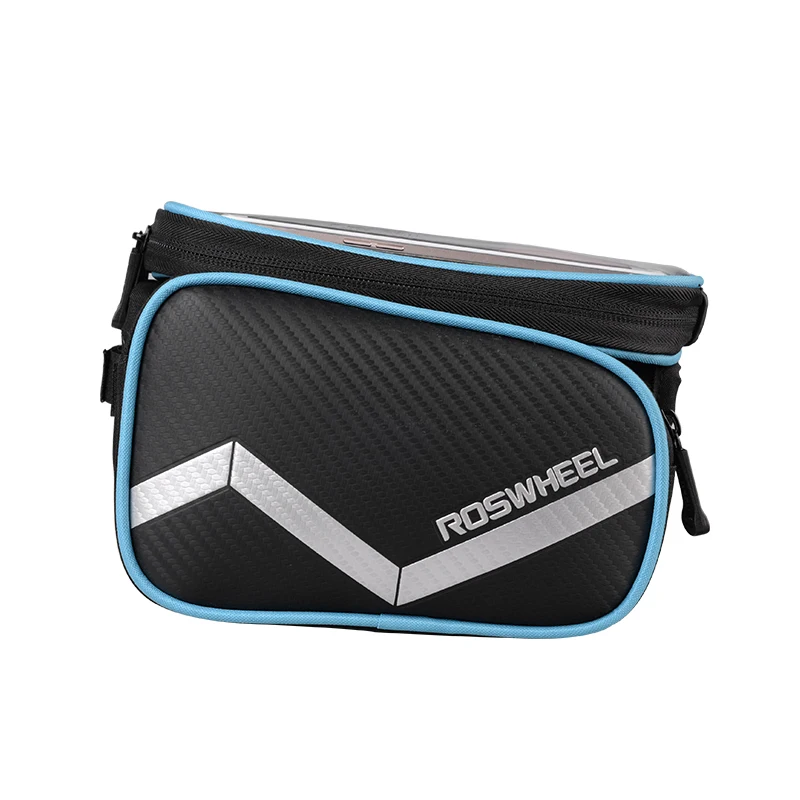 ROSWHEEL 6.2 Inch waterproof phone touch screen bike bags front frame top tube cycling bag road MTB mountain bicycle accessorie | Спорт и