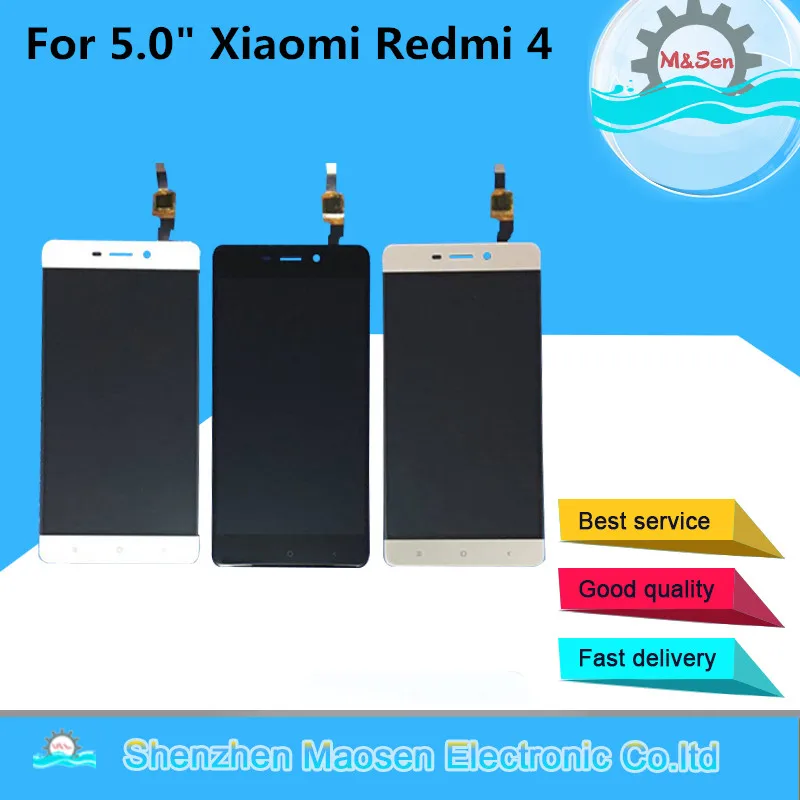 M& Sen для 5," Xiaomi Redmi 4(2 ГБ ОЗУ 16 Гб ПЗУ) ЖК-дисплей+ сенсорная панель дигитайзер для Redmi 4 в сборе ЖК-дисплей