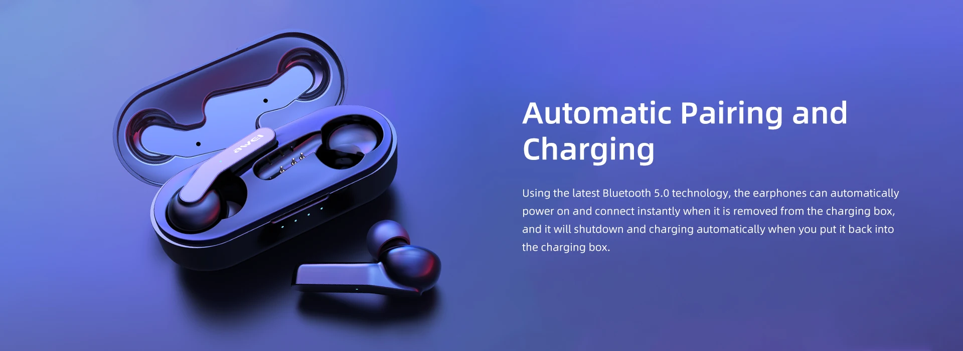 Awei T85 TWS 5,0 Беспроводные спортивные Eearbuds наушники с 1800 мАч Внешний аккумулятор Двойной микрофон 4D стерео наушники-вкладыши портативные наушники