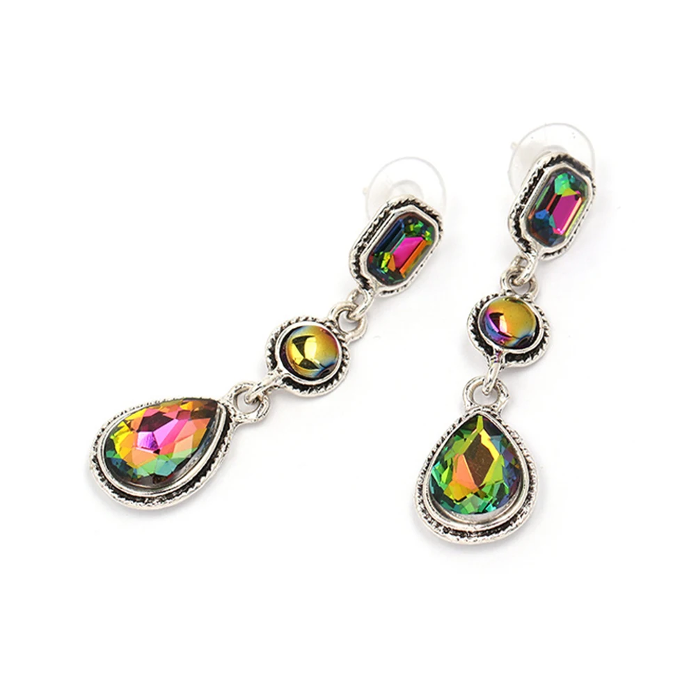 QiHit ZA New Design Alloy Crystal Long Section Dangle Earring For Woman Fashion Classic High Quality Jewelry | Украшения и