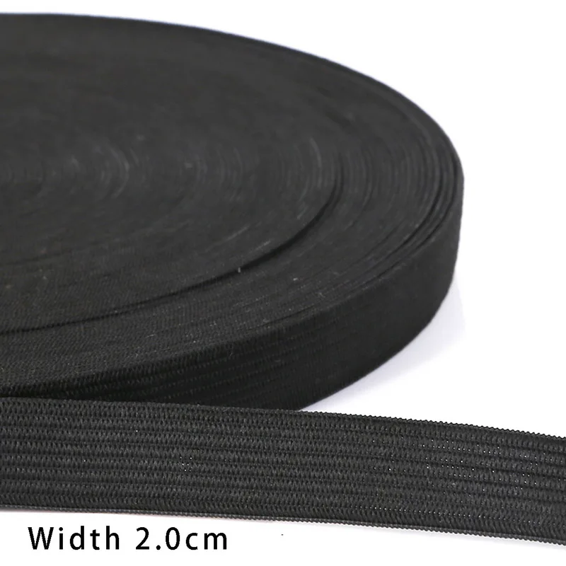 2cm Black 1 см/1,2 см/1,5 см/2 см/2,5 см нейлоновая тесьма, лента для рукоделия, для шитья, для рюкзака, ремней, рюкзаков - Цвет: 2cm Black
