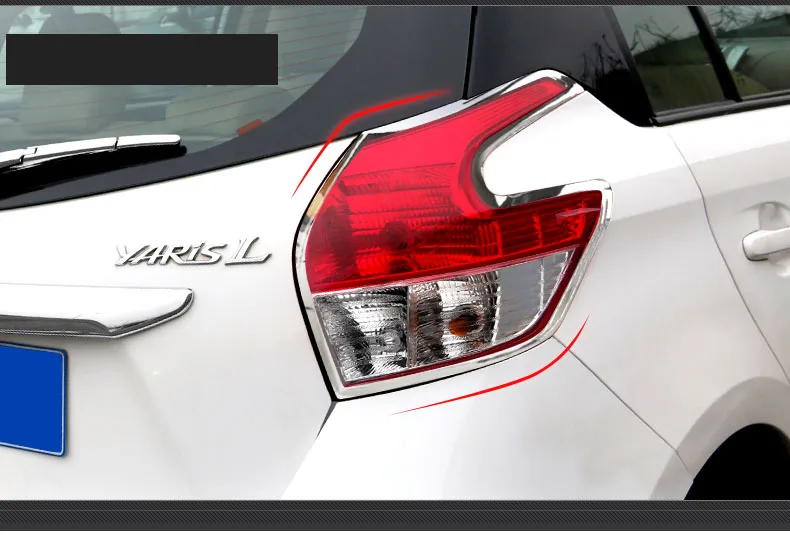Lsrtw2017 abs фар автомобиля планки заднего света для toyota yaris 2013 хэтчбек