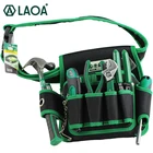 Многофункциональная сумка для инструментов для телекоммуникации LAOA 600D, водонепроницаемая сумка для инструментов из ткани Оксфорд, размер 19 см * 29 см