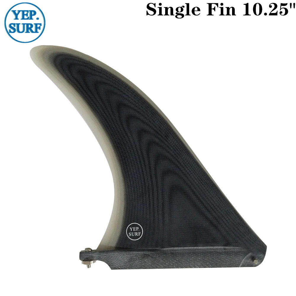 10.25 length Surf 7/8/9/10,25 дюймов плавник из стекловолокна для серфинга 7/8/9/10,25 длина черный цвет плавник в серфинга Longboard плавники доски для серфинга - Цвет: 10.25 length