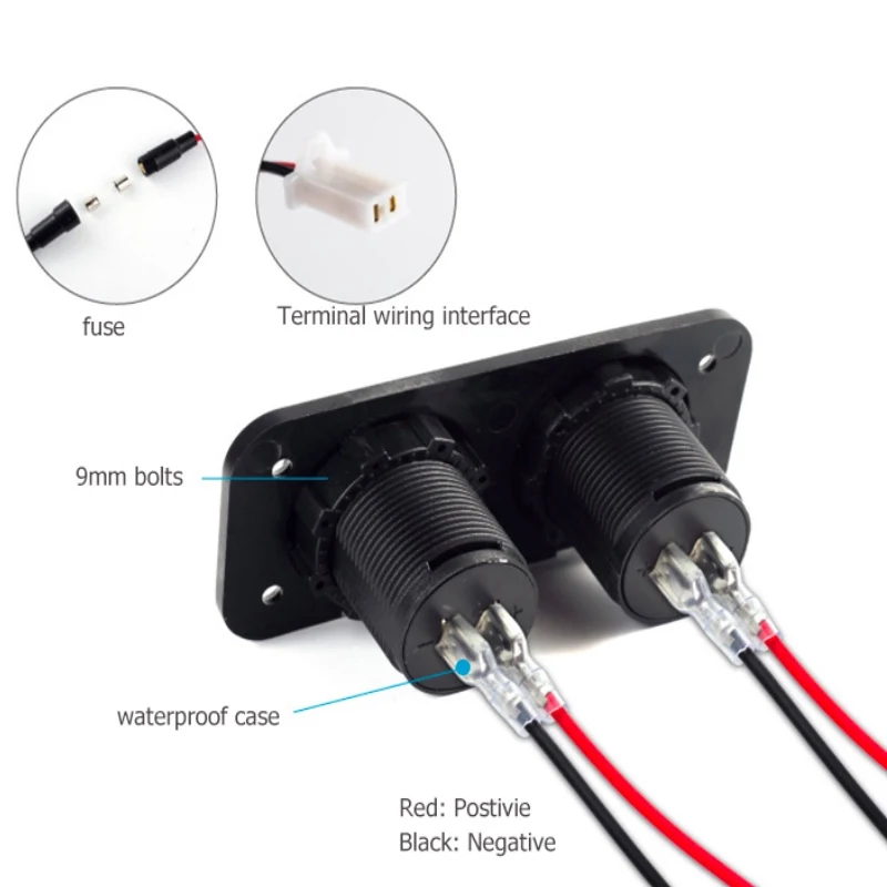 Двойная автомобильная USB розетка для автомобильного прикуривателя Разветвитель