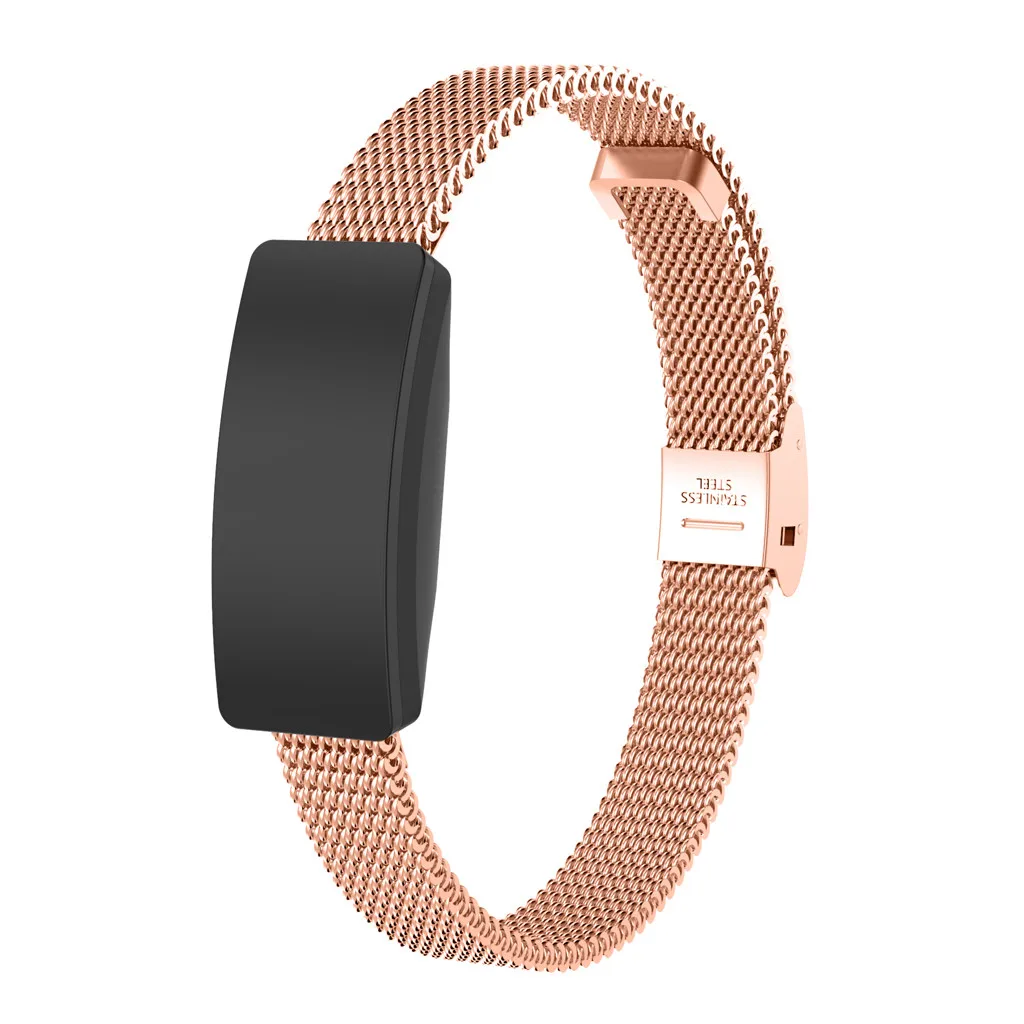 Нержавеющая сталь сетка 155-210 мм сменный ремешок для часов + пленка Fitbit Inspire/Inspire HR |