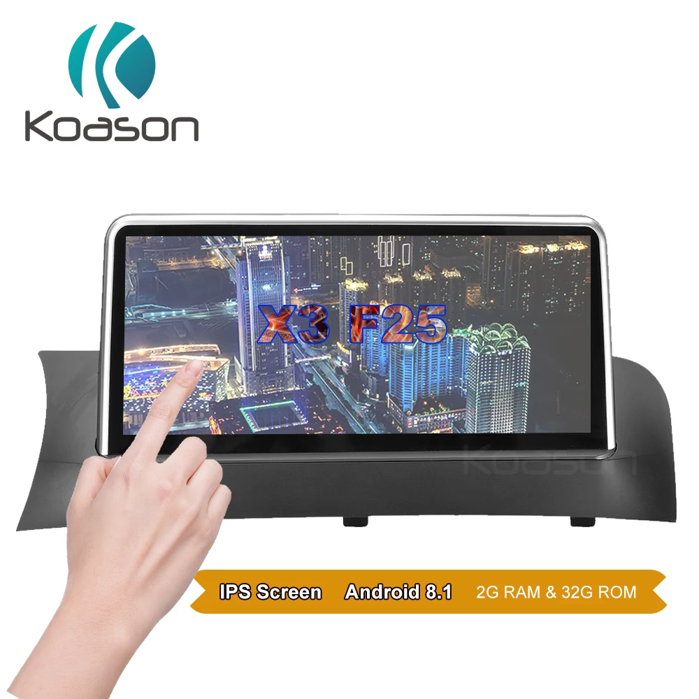 Koason 10 25 &quotIPS HD экран Android 8 1 GPS навигация для BMW X3 F25 2011 2012 автомобильный аудио видео