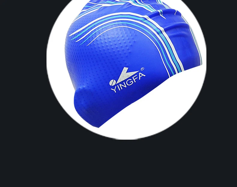 Взрослая унисекс Спортивная силиконовая шапочка для плавания s Athlete Particle шапочка для плавания одежда для бассейна Мужская и женская защищающая уши шапочка для купания Yingfa
