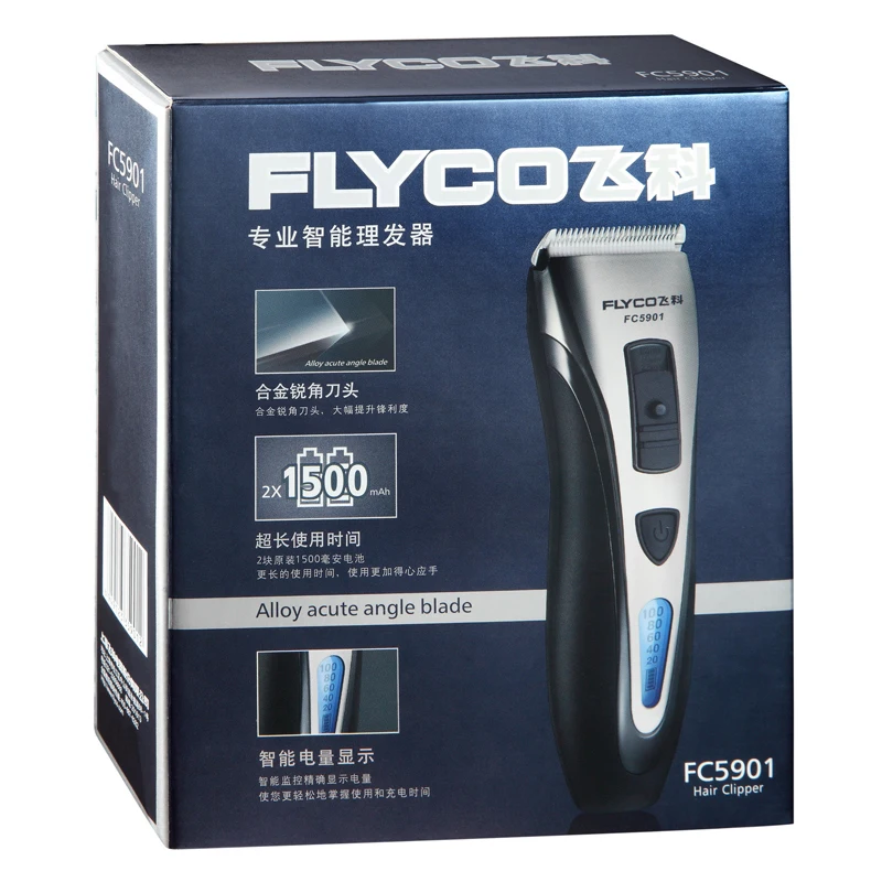 FLYCO профессиональная перезаряжаемая электрическая машинка для стрижки волос
