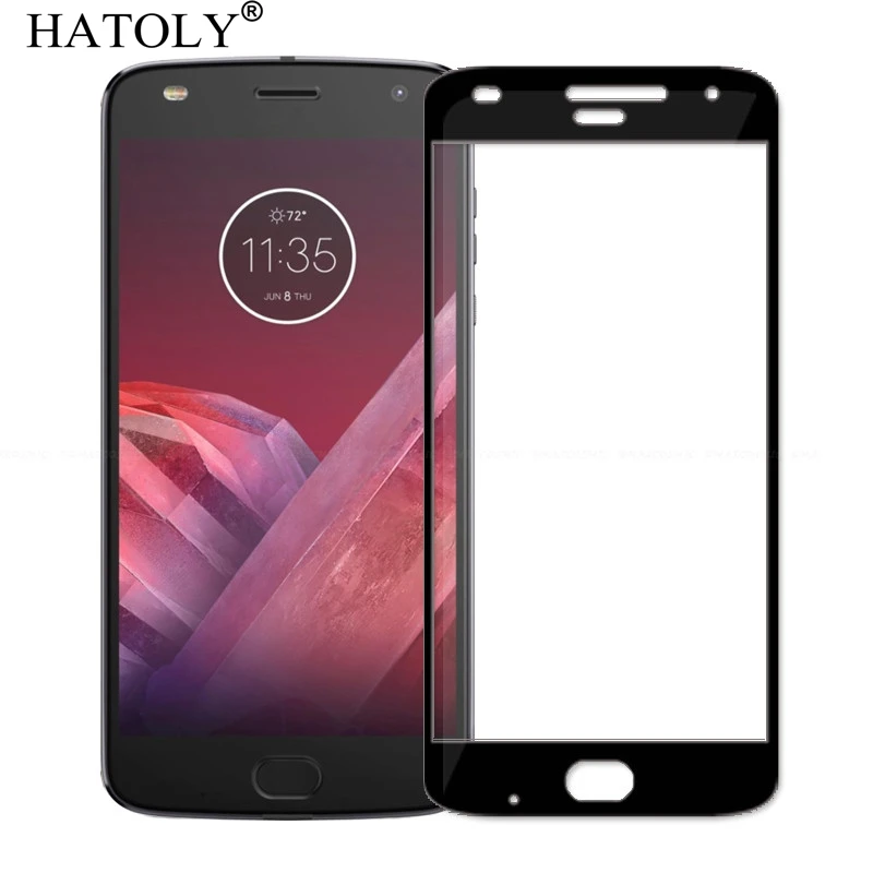 1 шт. закаленное стекло для Motorola Moto Z2 Play защита экрана полное покрытие XT1710 3D пленка