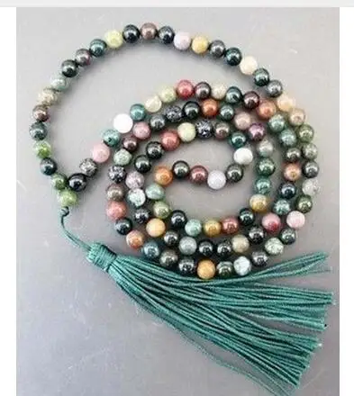 Ry gem chocker maxi overwatch натуральный 6 мм камень буддийский 108 молитвенные бусы Mala браслет
