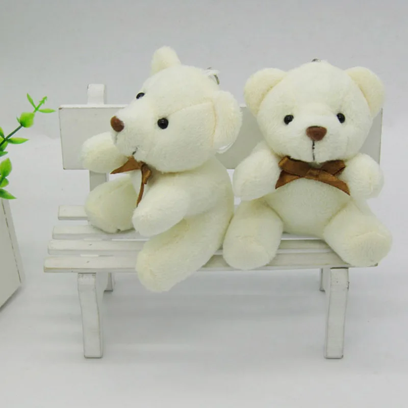 Мини плюшевый мишка 40 шт./лот мягкие игрушки 10 см маленький подвеска pelucia детский