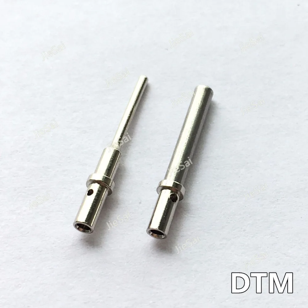 50/100Pcs DTM 0462-201-20141/AT62-201-20141 0460-202-20141 Stainless Steel Solid Terminal Size 20 AWG Deutsch Pin