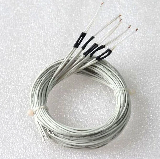 5 шт. NTC односторонний стеклянный герметичный датчик температуры термистора 100K 1%