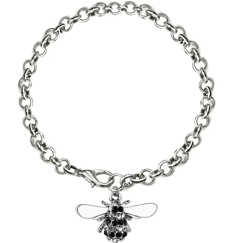 Женские браслеты-шармы Lover Bee браслеты с цепочкой в виде животного повседневные