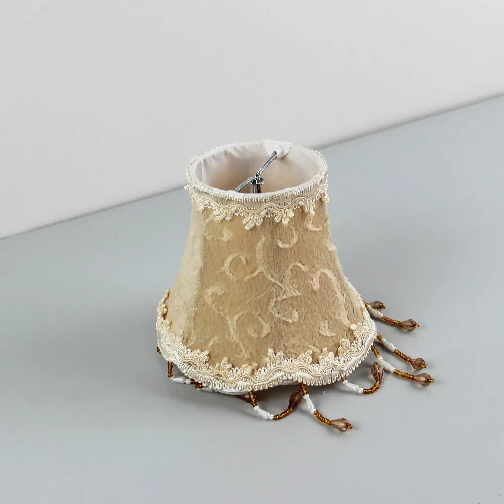 Фланелевая лампа с бусинами тканевый абажур чехол для лампы зажим|lampshade cover|cloth