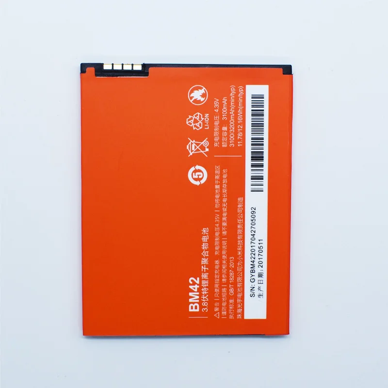 Оригинальный аккумулятор Hekiy BM42 мобильный телефон для Xiaomi Redmi note Hongmi Note Red Rice NOTE 1