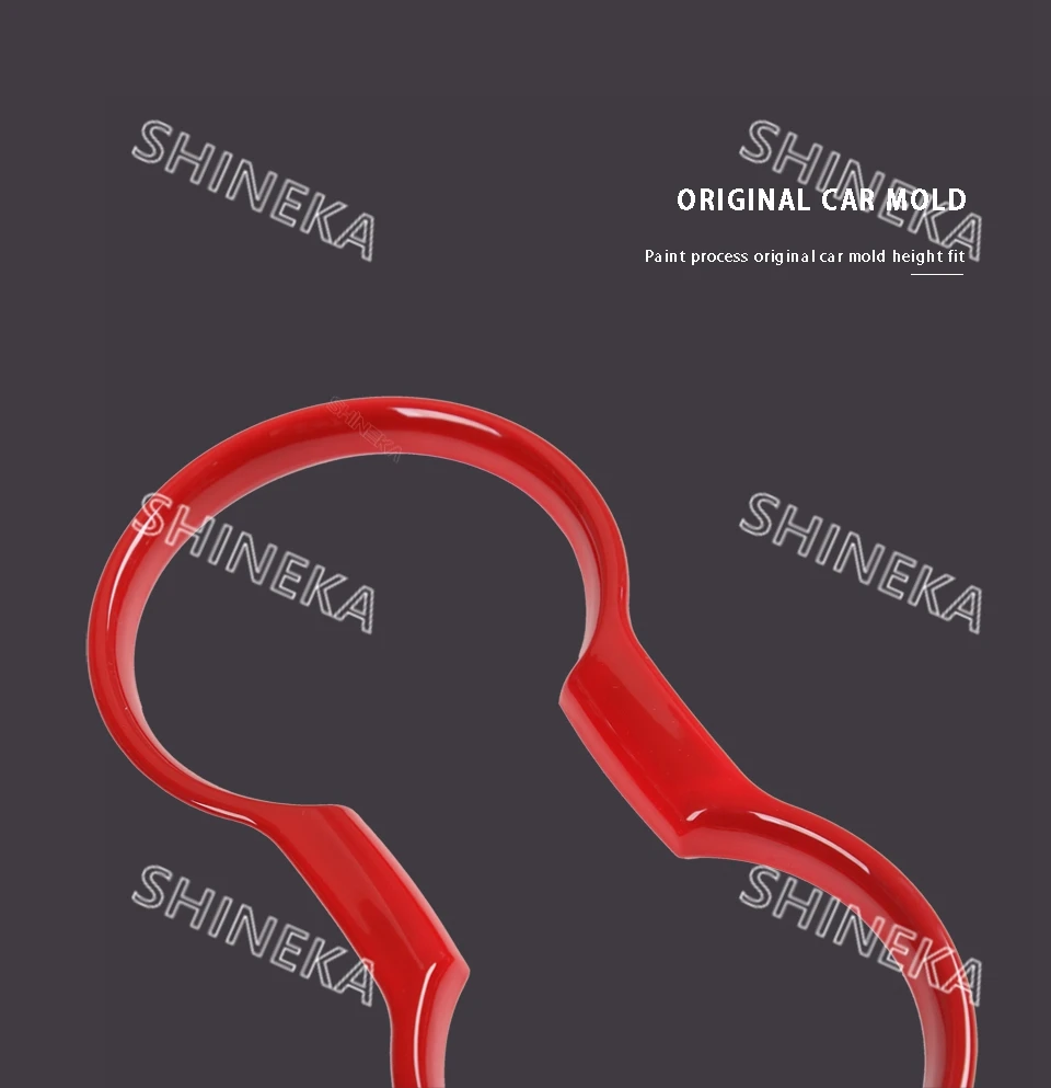 SHINEKA 36 шт. накладки для салона, комплект для Ford Mustang, красные, синие накладки для украшения интерьера,+ аксессуары для Mustang